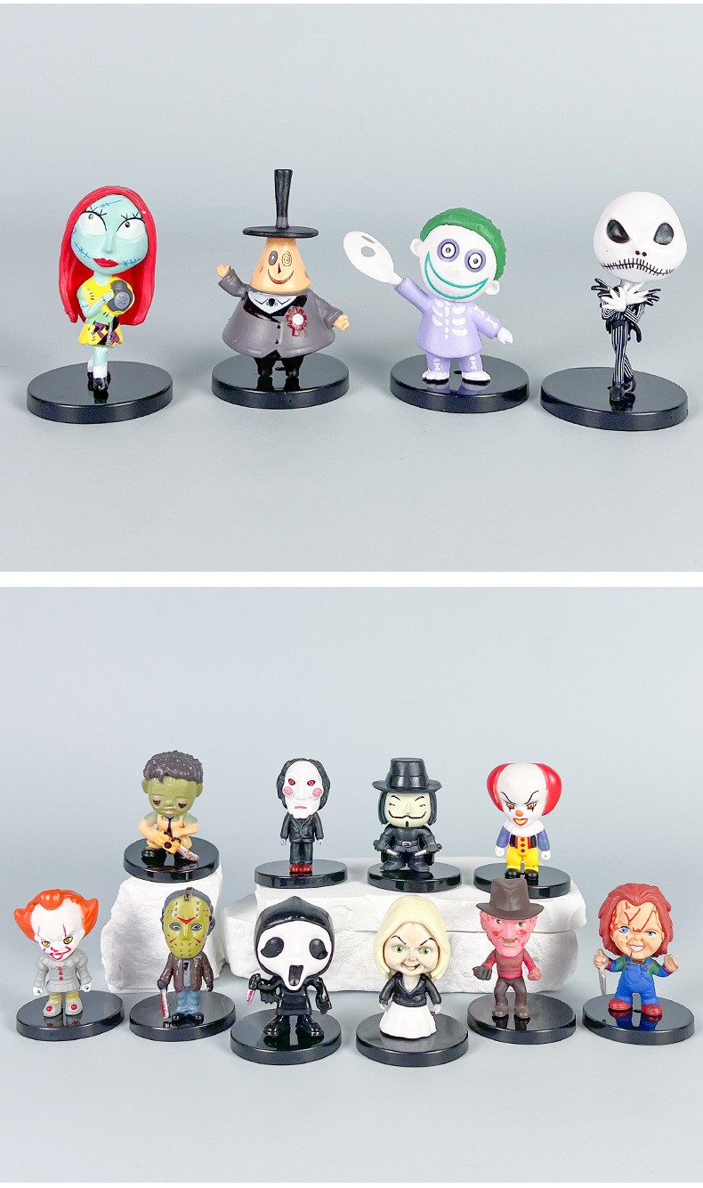 10-20pcs Nightmare Before Christmas Figures- Jack Skellington Mini Model Toy Lot