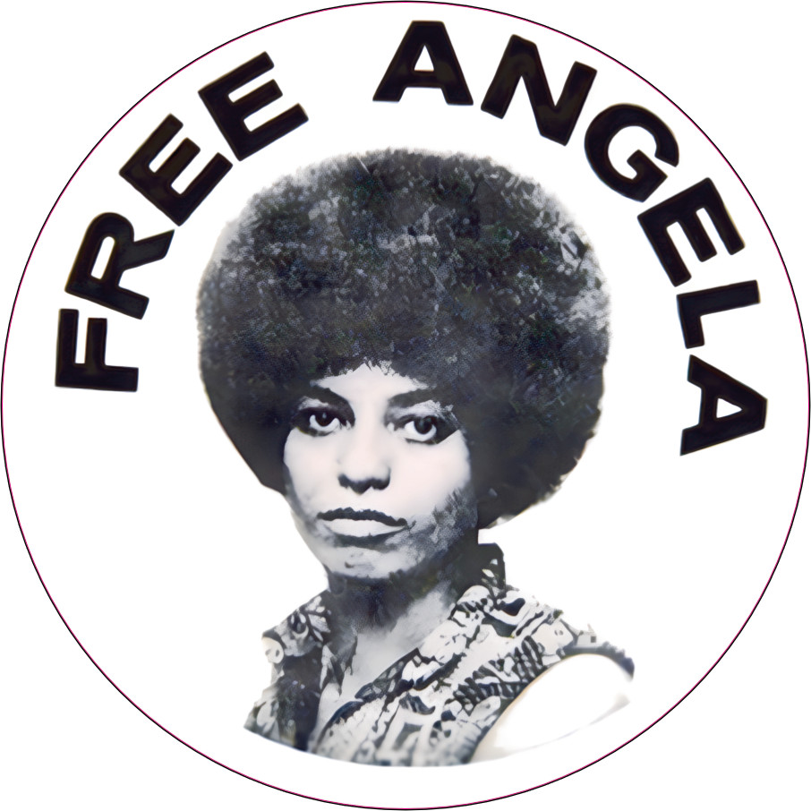 Free Angela Davis Black Panther Party Sticker A016S