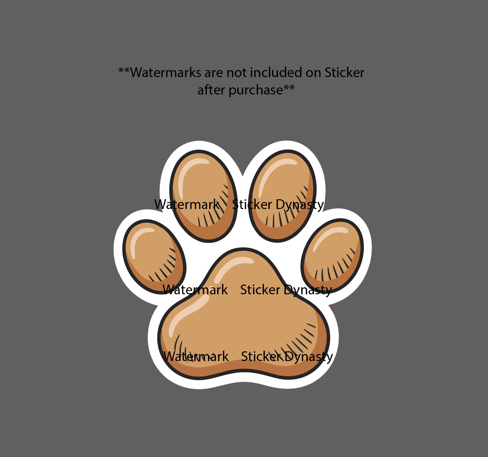 Dog Paw Sticker Waterproof Decal Animal Pet Friend Family Love Gift NEW