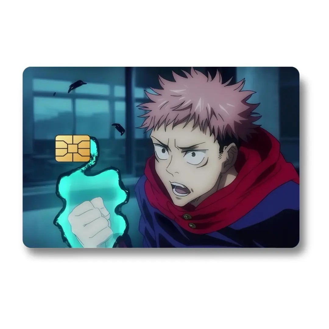 Jujutsu Kaisen Custom Decal Credit Card Cover Vinyl Skin Sticker Anime Lover Gif