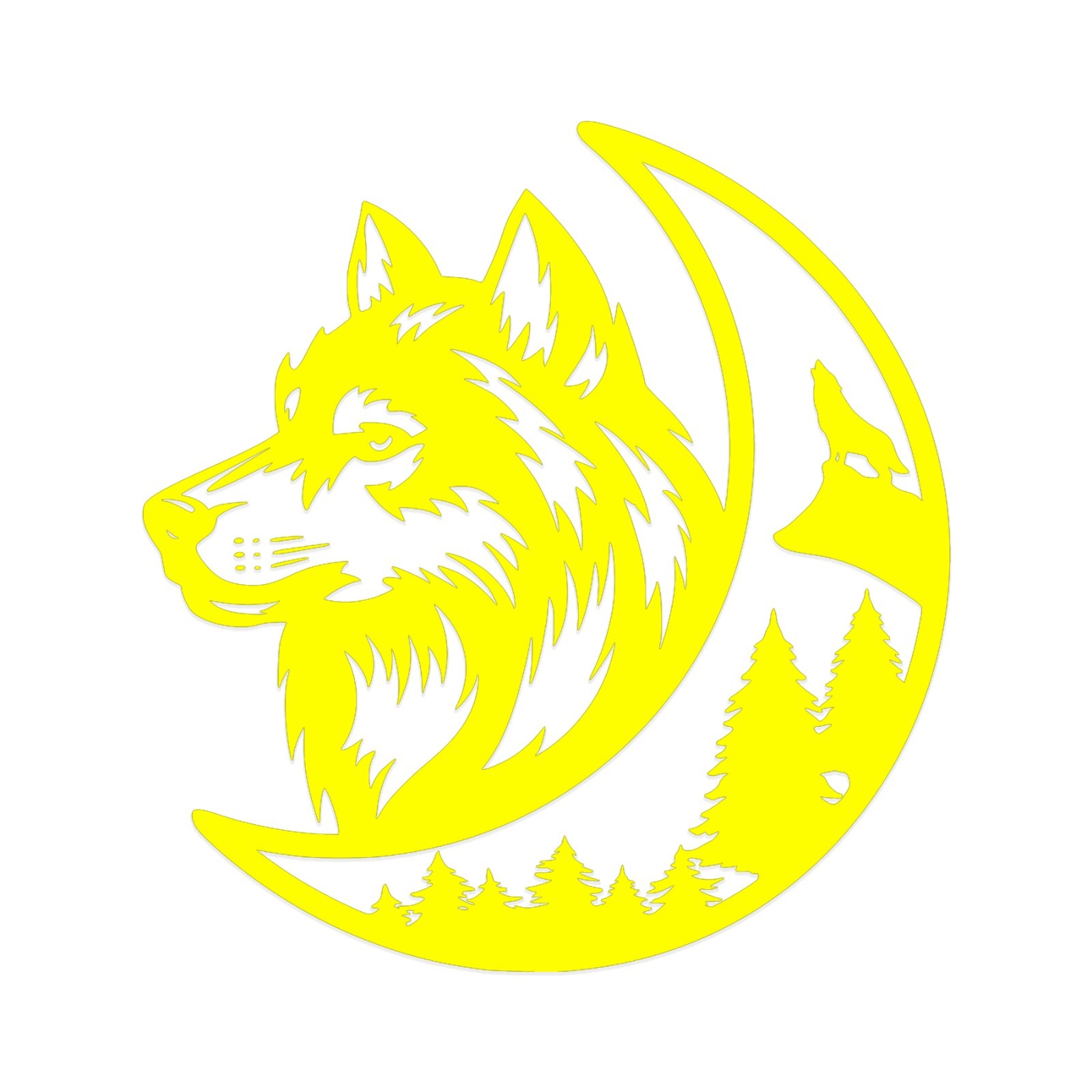 Wolf Moon Mountain Vinyl Decal Sticker – Camper Van Wolves Graphic Adventure