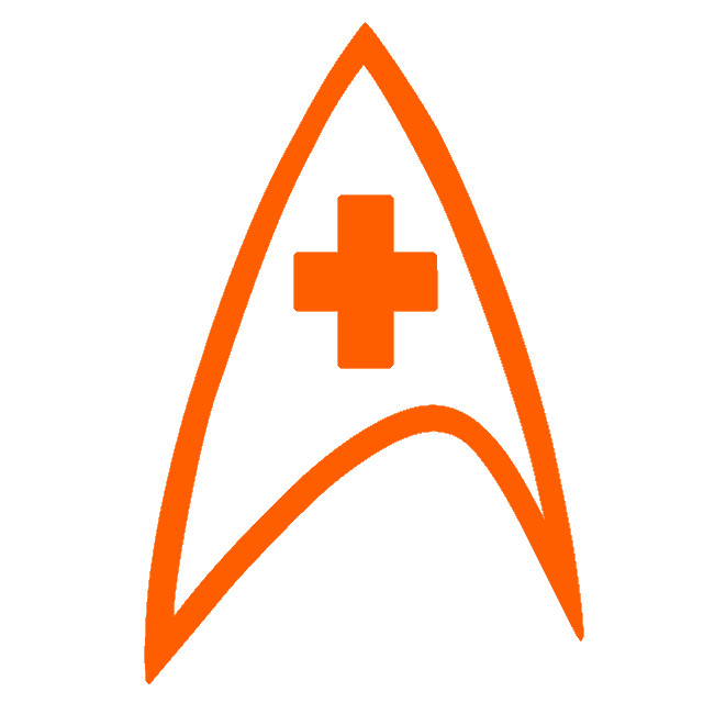 STAR TREK INSIGNIA MEDICAL, Decal Stickers for Cars, Windows, Laptops, Tablets