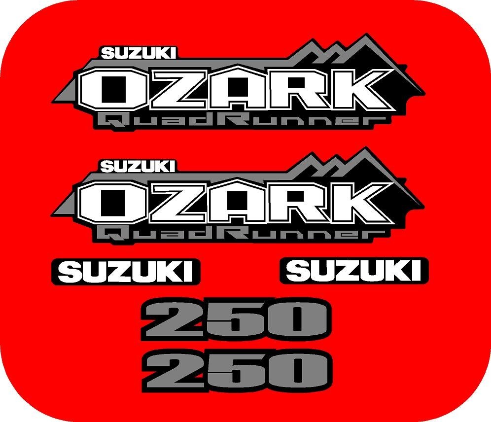 Suzuki Ozark Decal LT-F 250 ATV Tank Sticker Graphic King Quad QuadRunner LTA
