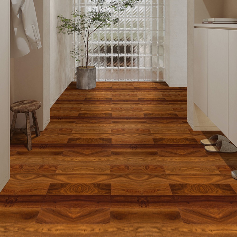 Self Adhesive Vinyl Floor Tiles Imitation Wooden Wallpaper Floor Peel Stick Floo