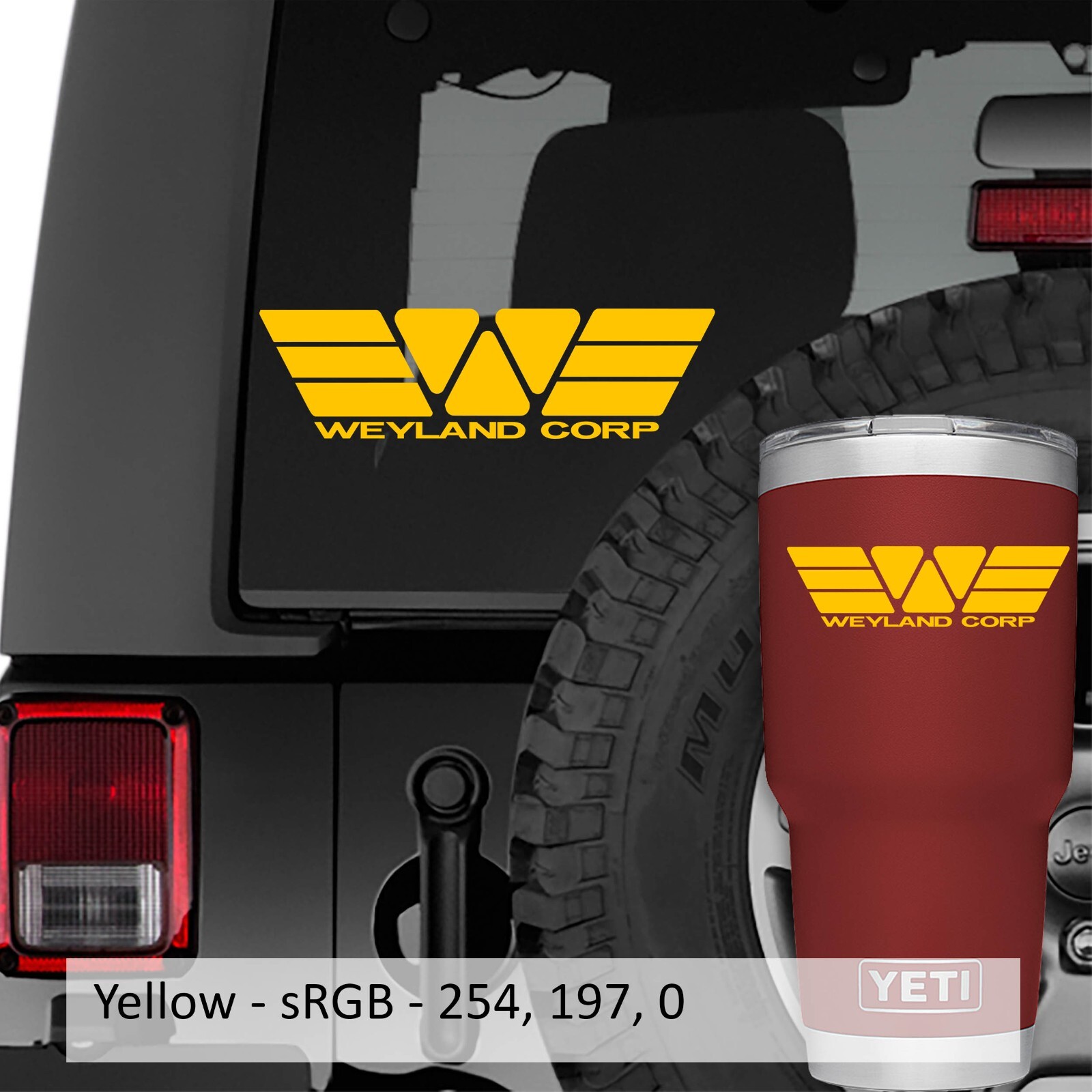 Aliens Weyland-Yutani Corporation Logo Vinyl Decal