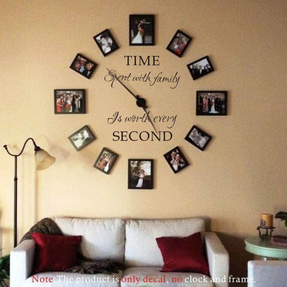 Time Spent with Family is Worth Every Second Family Wall Decals Peel and Stic…