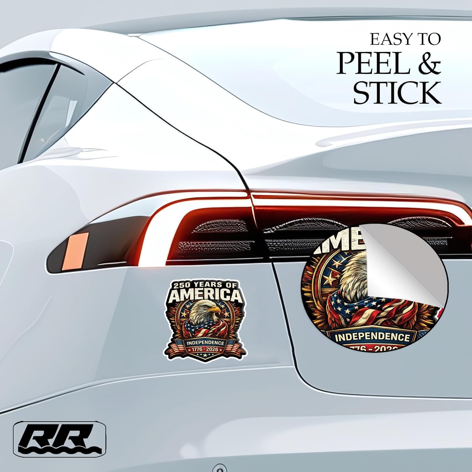 250th Anniversary USA Flag Sticker Bumper Car Decal Patriotic American United St