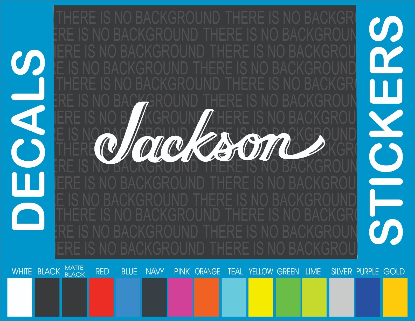 This decal/sticker is compatible with JACKSON Guitars and others 9"