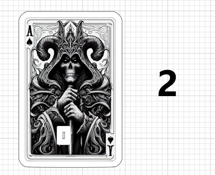 Ace of Spades Credit Debit Card Skin Stickers Playing Cards Demon Skull Goth USA
