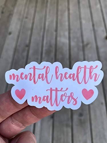 Mental Health Matters Sticker Laptop Sticker, Water Bottle Sticker Phone Sticker