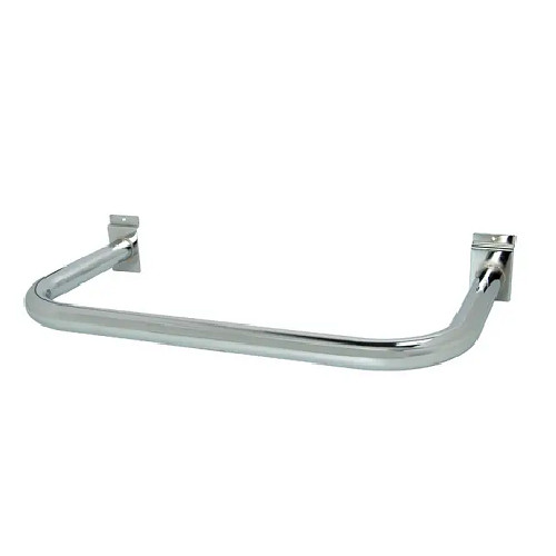 Econoco SW681/C U-Shaped Round Tubing Hangrail For Slatwall (Pack of 10)