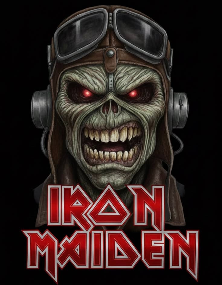 Iron Maiden Skull Band Sticker Car Truck Mirror Phone Tumbler Bumper Window