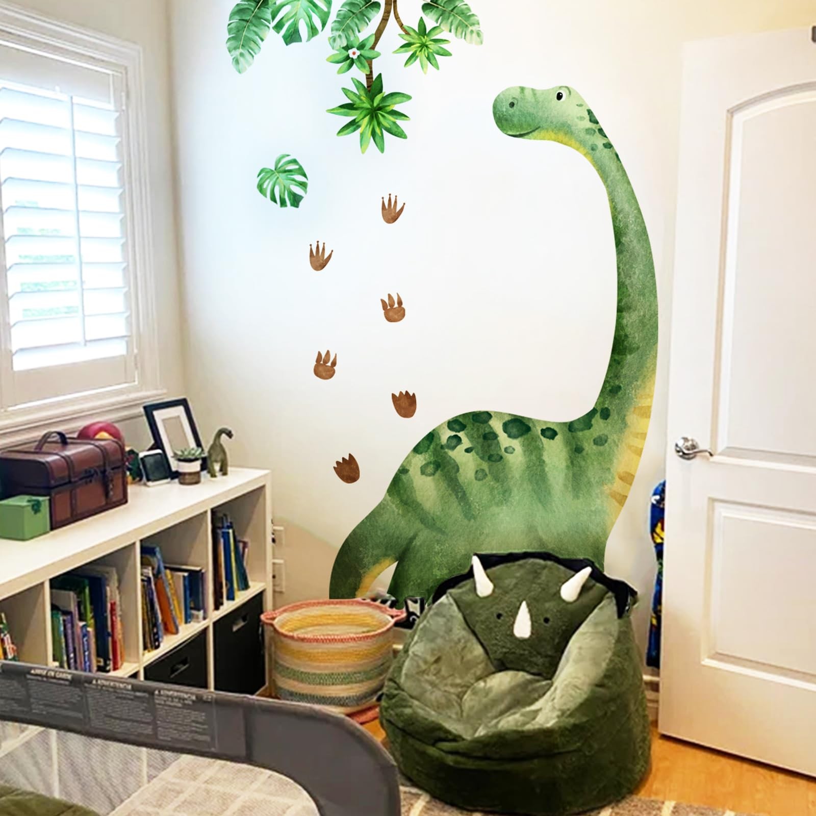 Large Dinosaur Wall Decals for Boys Room – Sunoyar Removable Kids Dino Wall Deco