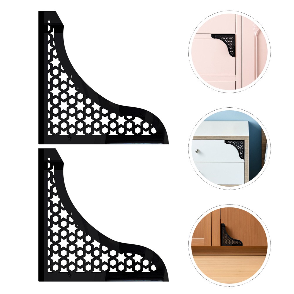 8 Pcs Removable Furniture Decoration Acrylic Mirror Corner Decals Self Adhesive