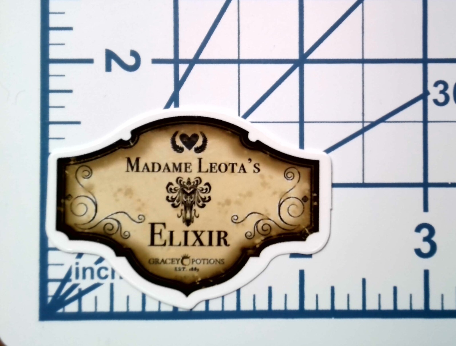 Madame Leota's Elixir Vinyl Sticker Goth Potion Journal Scrapbook Die Cut