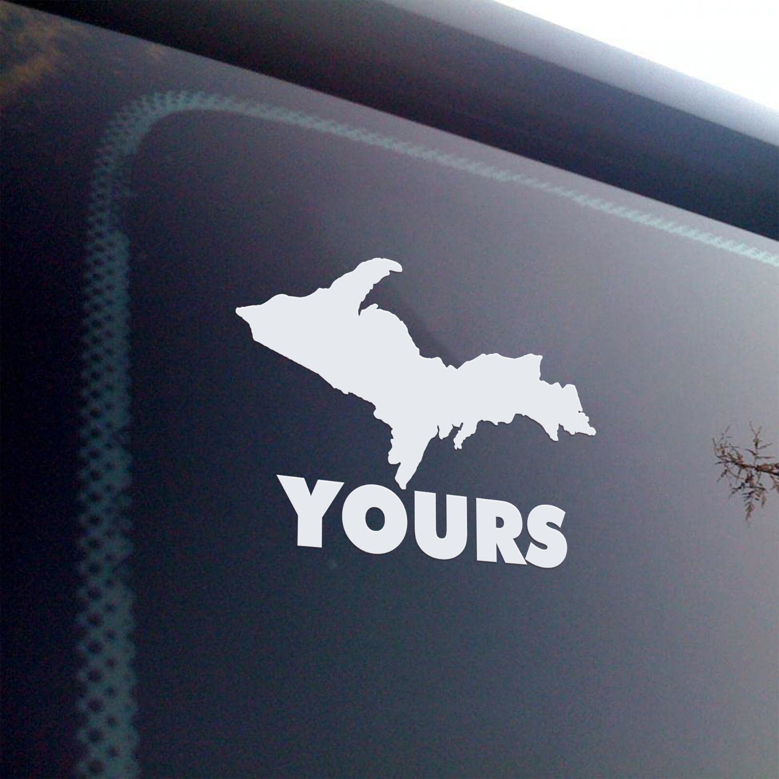 UP Yours Vinyl Decal – Yooper Uppy Humor Sticker – U.P. Michigan MI – 20 Colors
