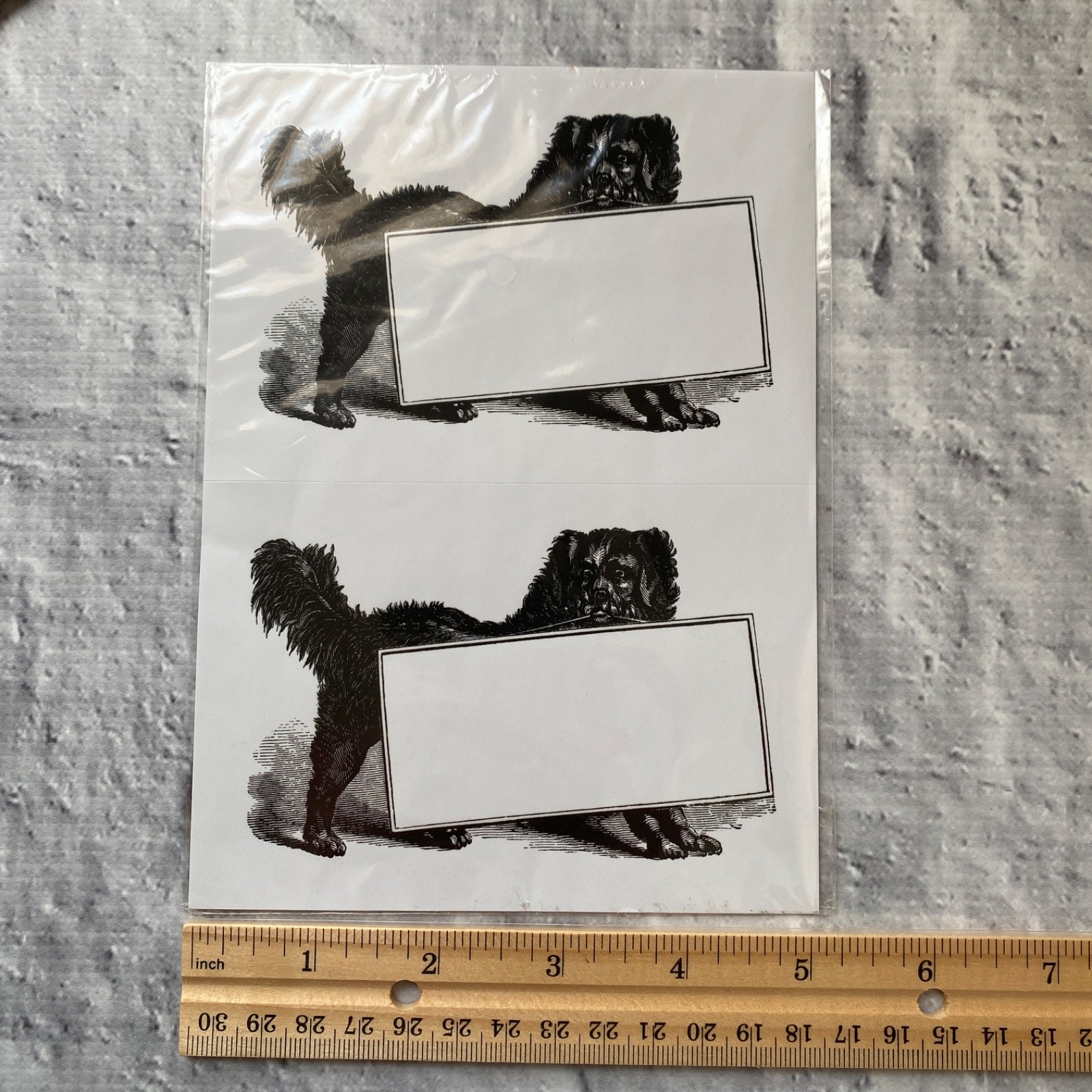 IKEA Stickers HISTORISK Dog Bat Horse Victorian Vintage Style 10 stickers total