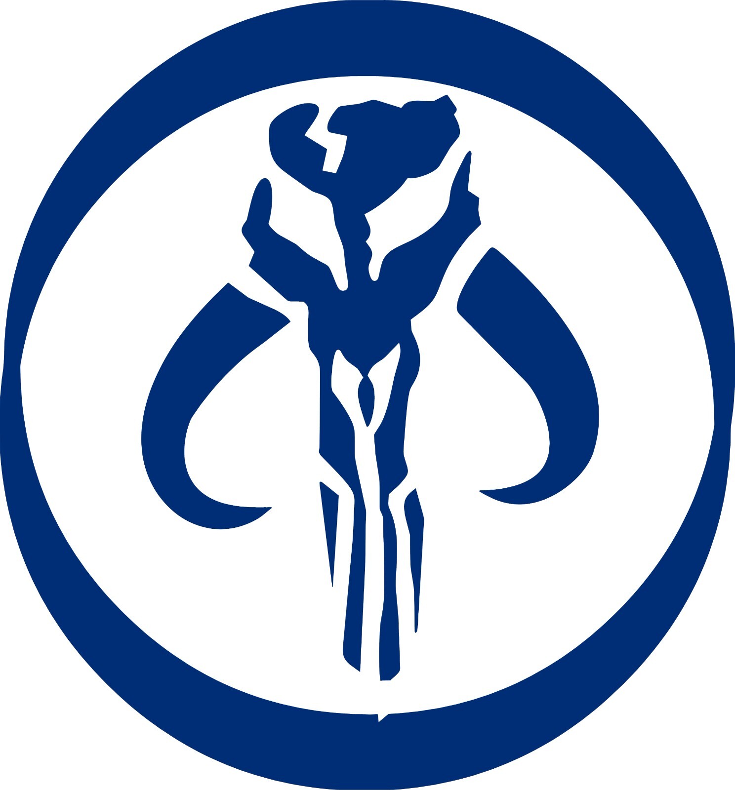 Mandalorian Bantha Skull- In your choice of color- 4" X 4"