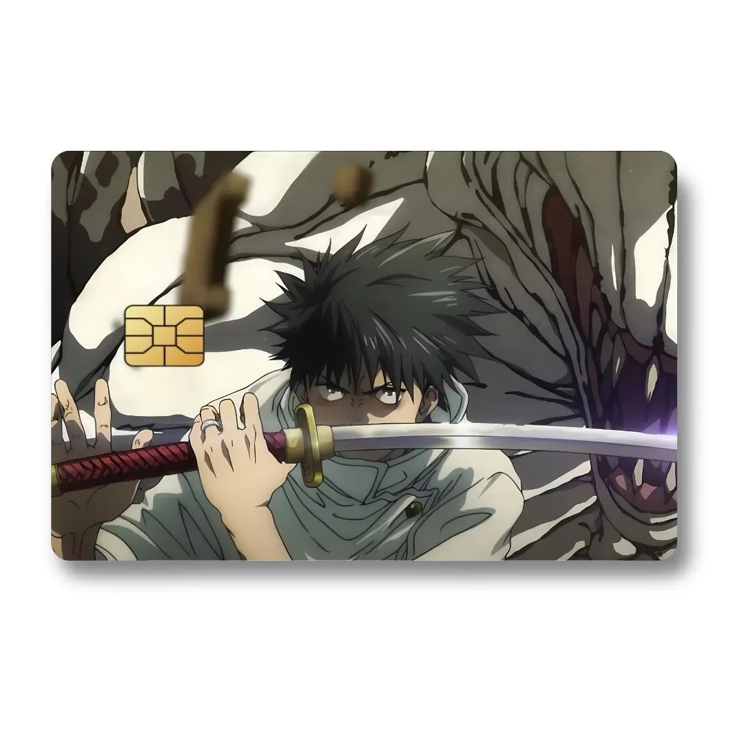 Jujutsu Kaisen Custom Decal Credit Card Cover Vinyl Skin Sticker Anime Lover Gif
