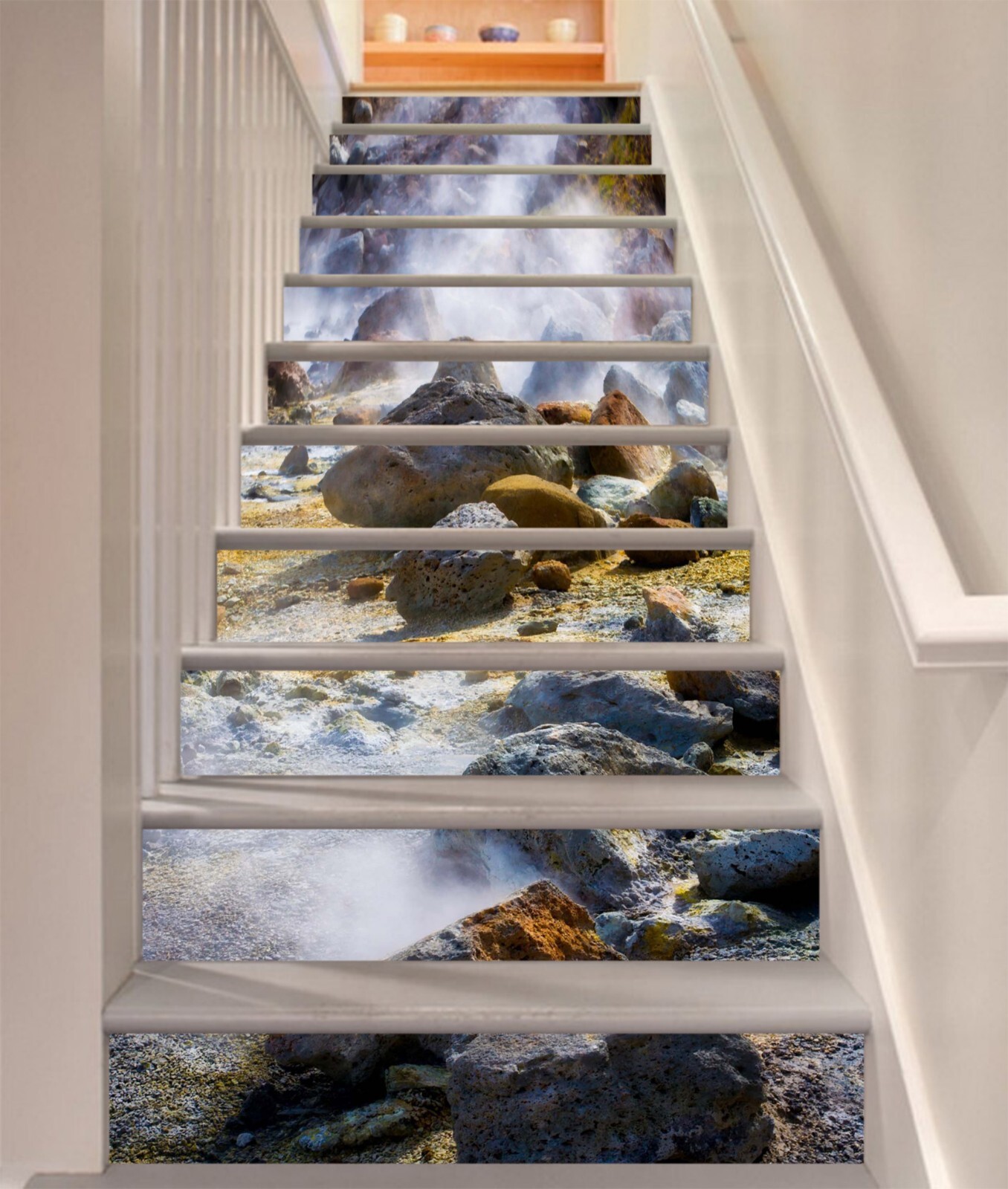 3D Volcanic Area AZ1330 Stair Risers Decoration Mural Vinyl Wallpaper Kay