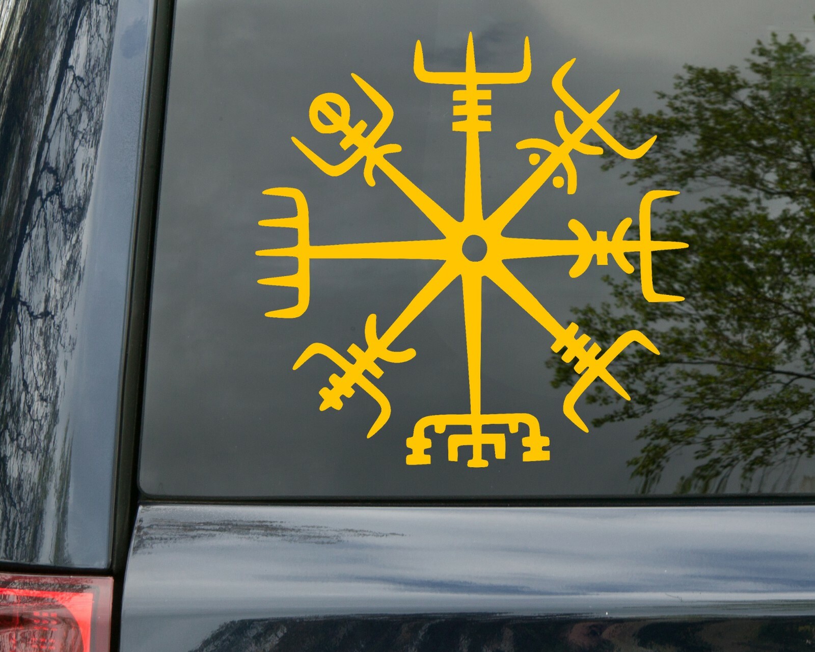 Viking Compass Vinyl Decal V3 | Norse Vegvisir Rune Wayfinder | Die Cut Sticker