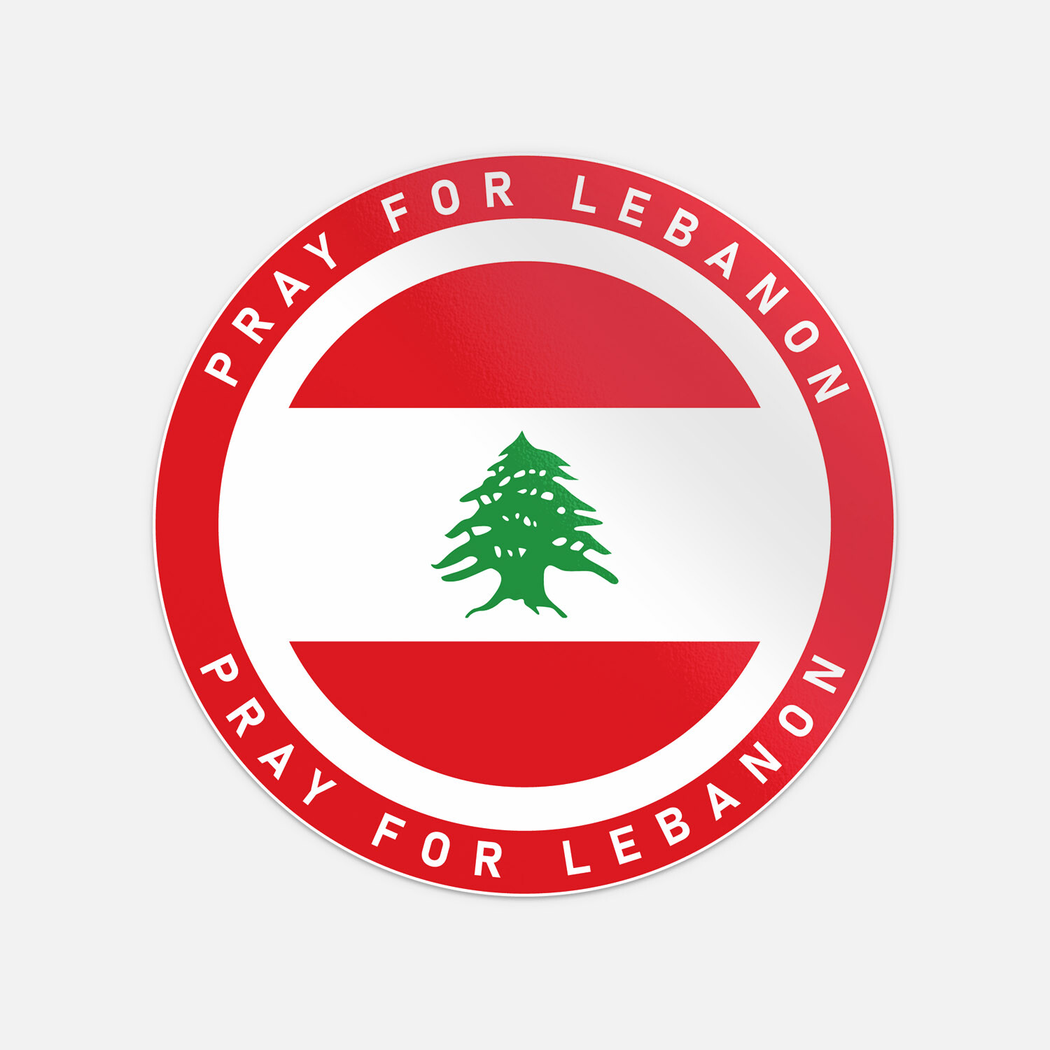 Pray For Lebanon Flag Vinyl Sticker Decal