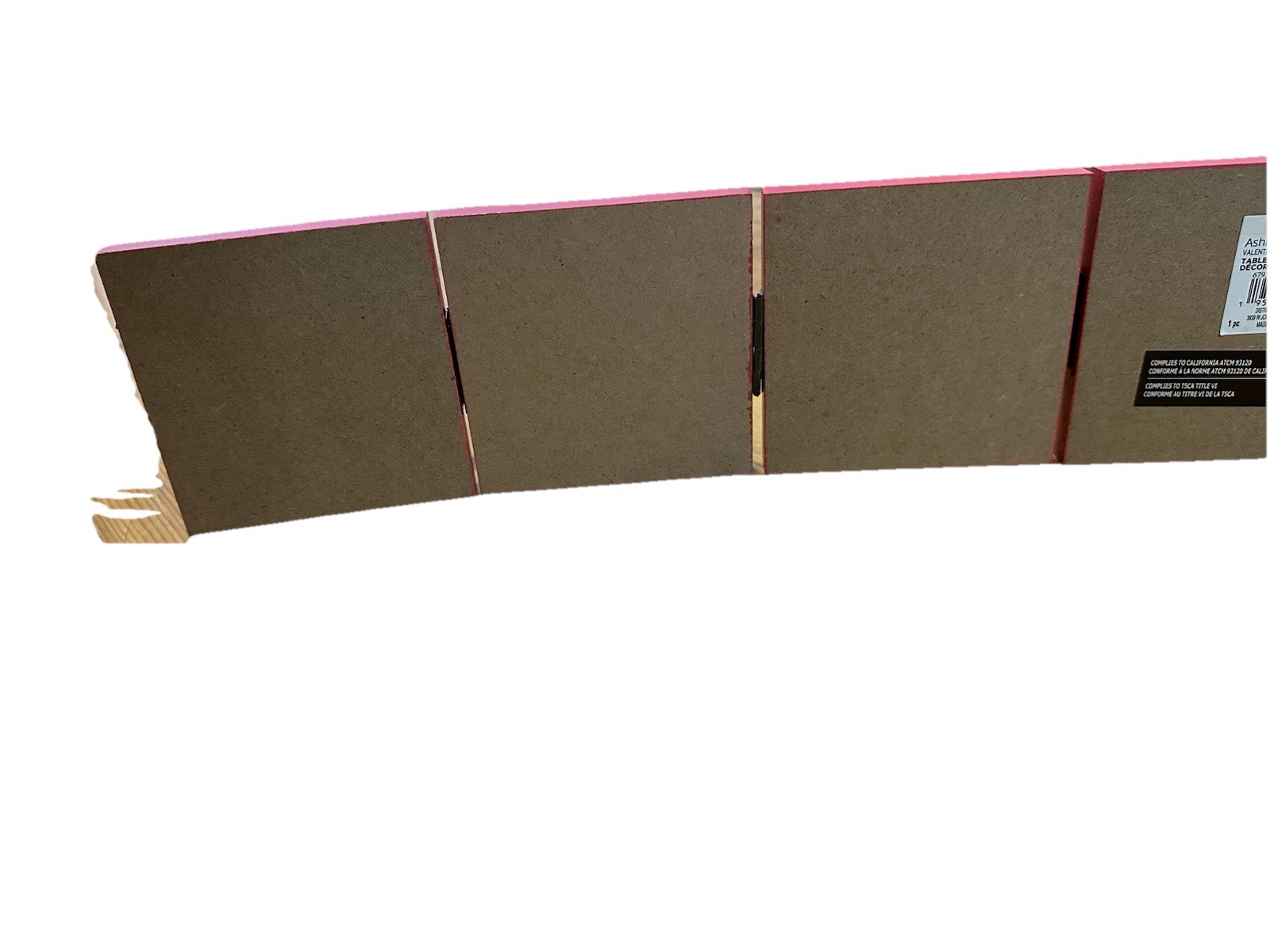 LOVE Foldable Tabletop Decor Valentines Day Red Heart Centerpiece