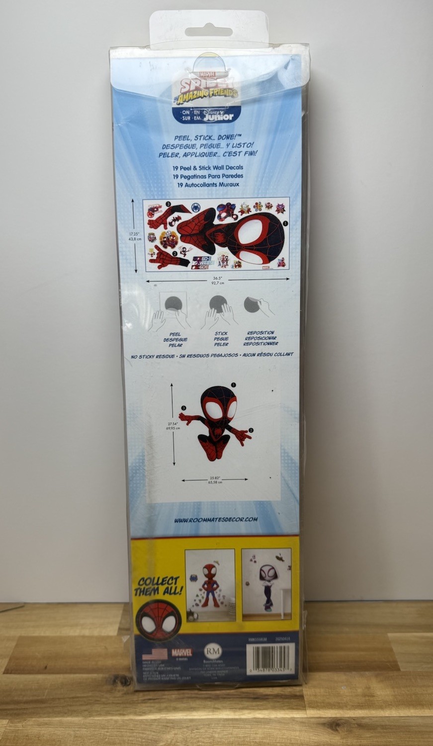 RoomMates RMK4925SCS Spidey and His Amazing Friends Peel and Stick Wall Decals