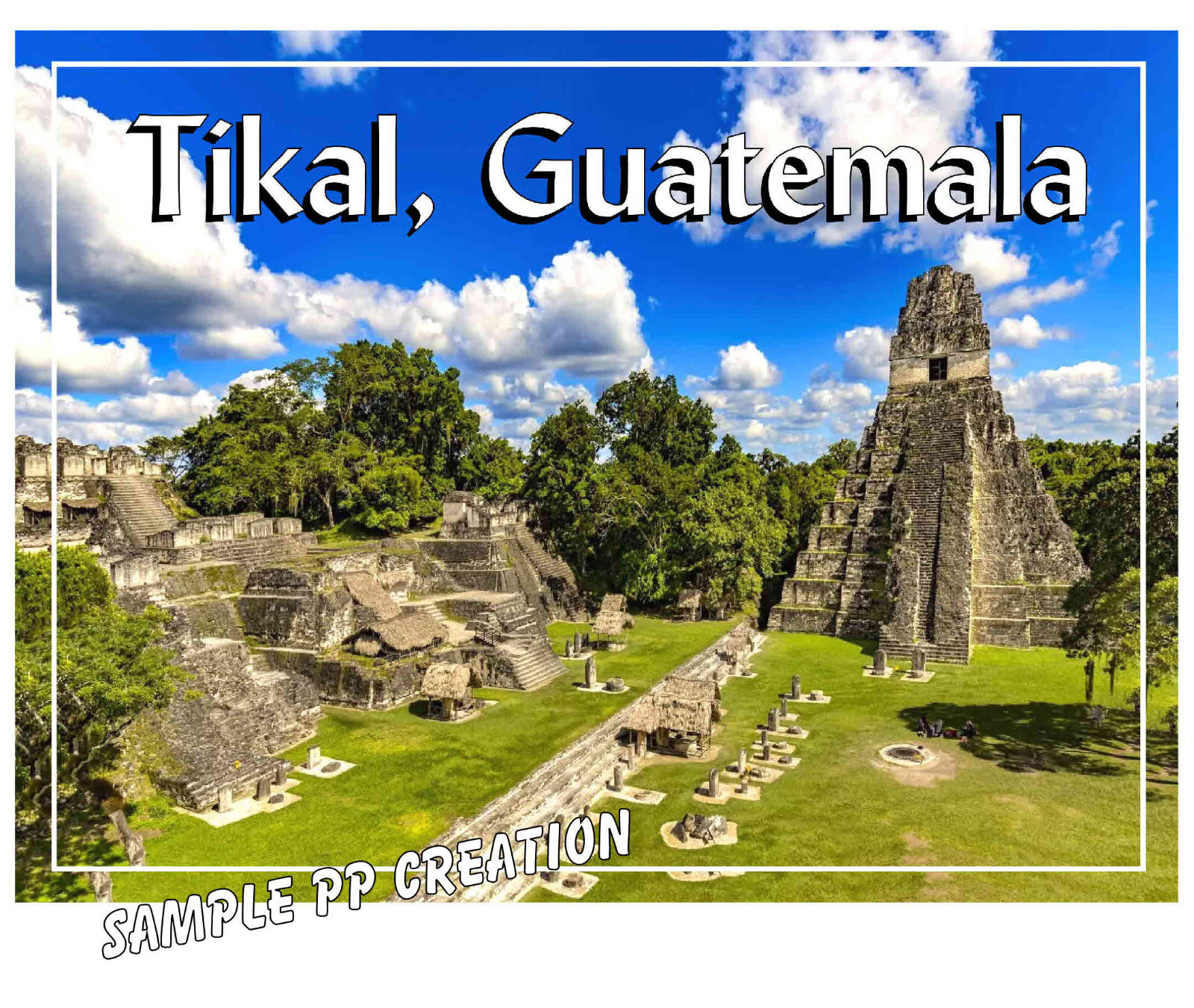TIKAL, GUATEMALA PHOTO FRIDGE MAGNET 4 X 3 inches TRAVEL