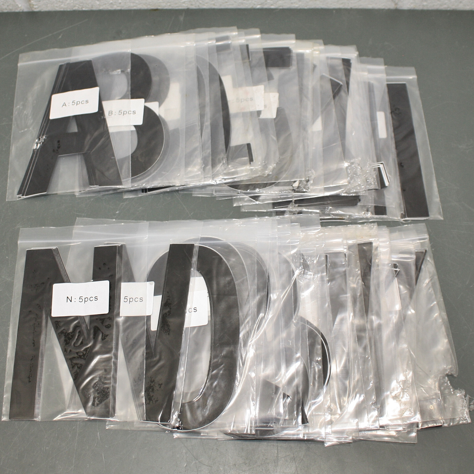 DAMAGED (2) 3M Scotchcal 6" Letter Label Kits 23Y039, Vinyl Marking Stickers