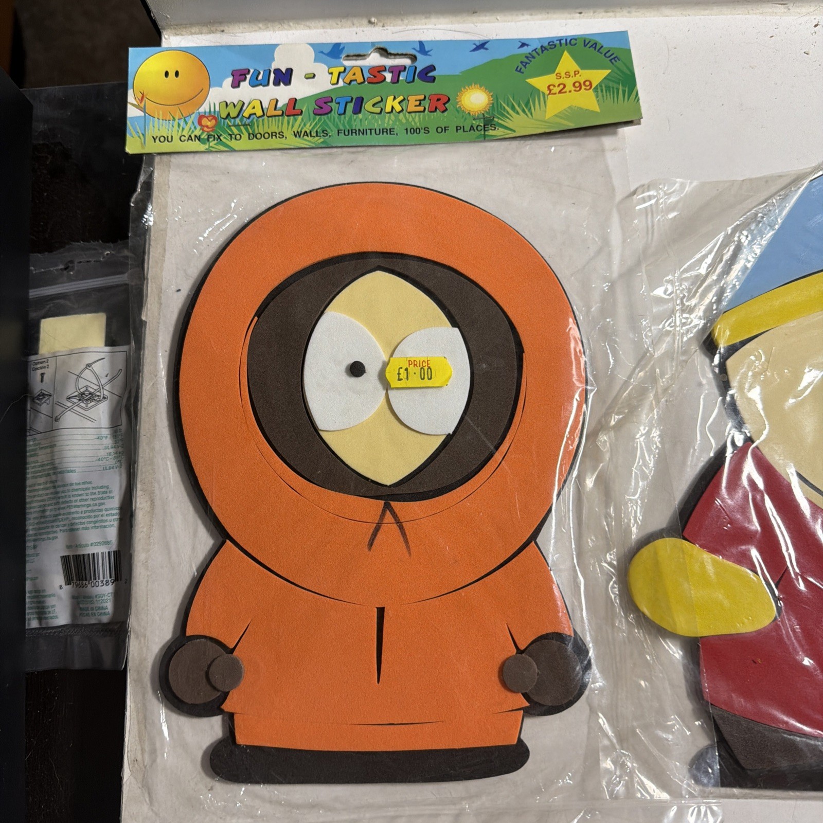Vintage fun-tastic south park big interior wall stickers Kyle Cartman Stan Kenny