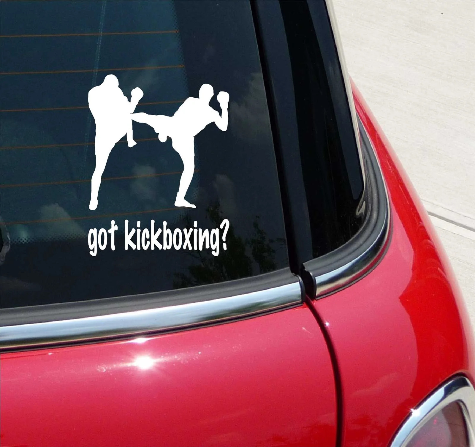 GOT KICKBOXING? KICK BOXING MARTIAL ARTS GRAPHIC DECAL STICKER ART CAR WALL