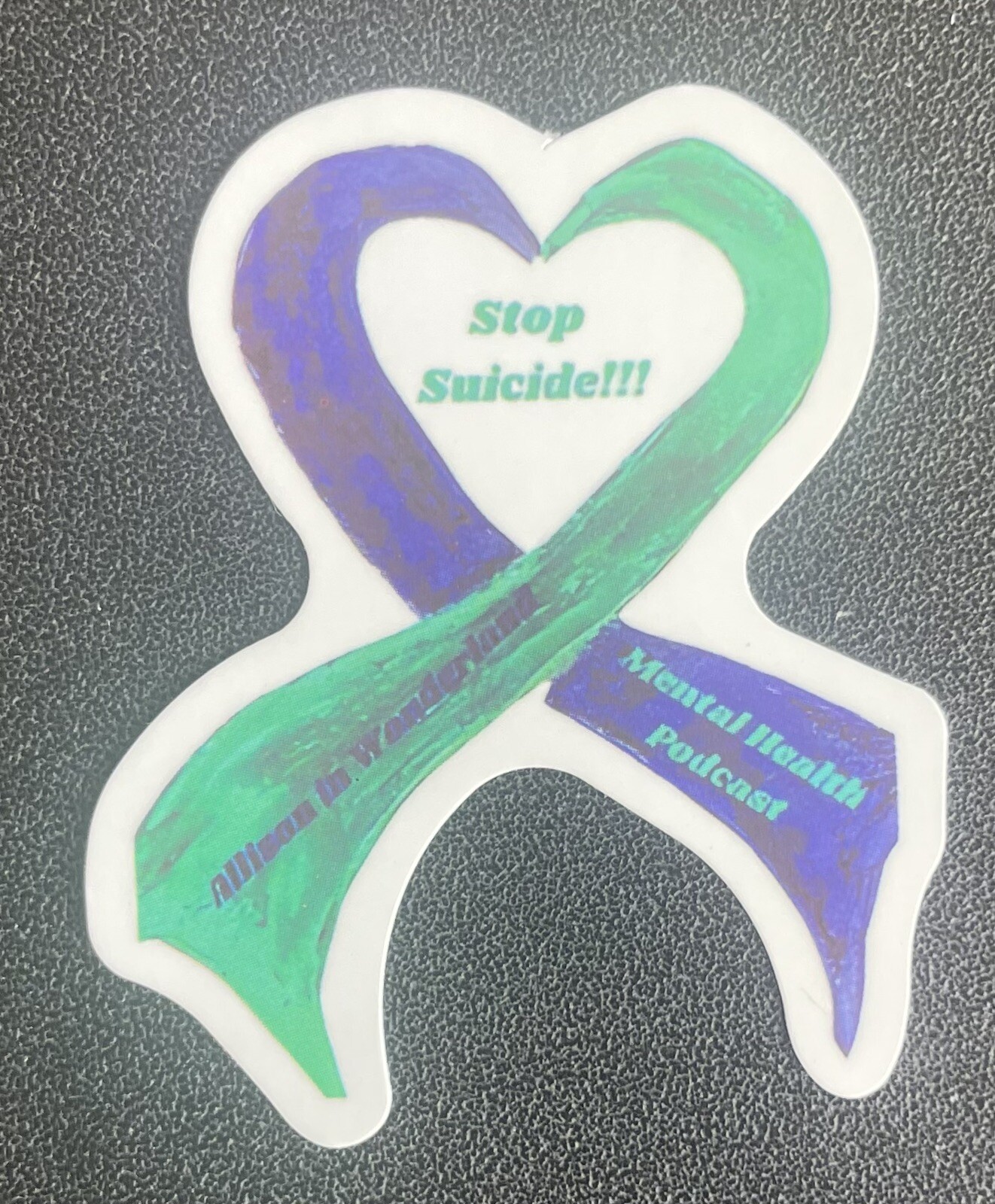 12 Suicide Prevention Awareness Stickers Purple Teal As Shown