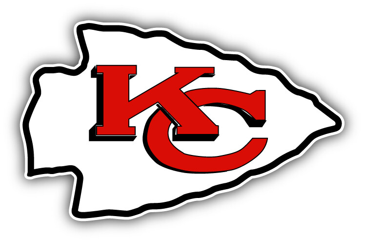Kansas City Chiefs NFL Football Sport Logo Car Bumper Sticker Decal "SIZES"