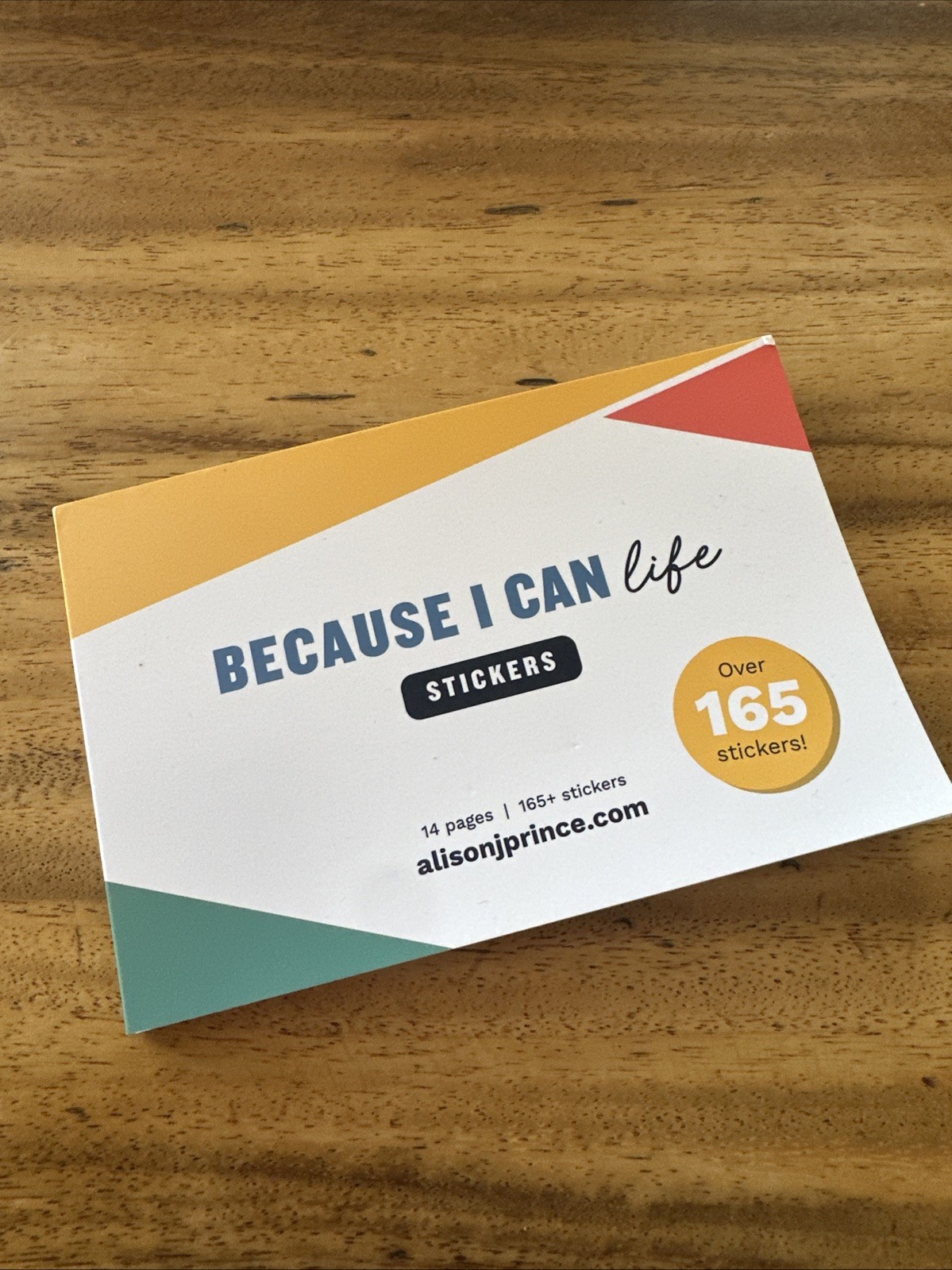 Stickers, Alison J Prince Because I Can Life Motivational Sticker Book