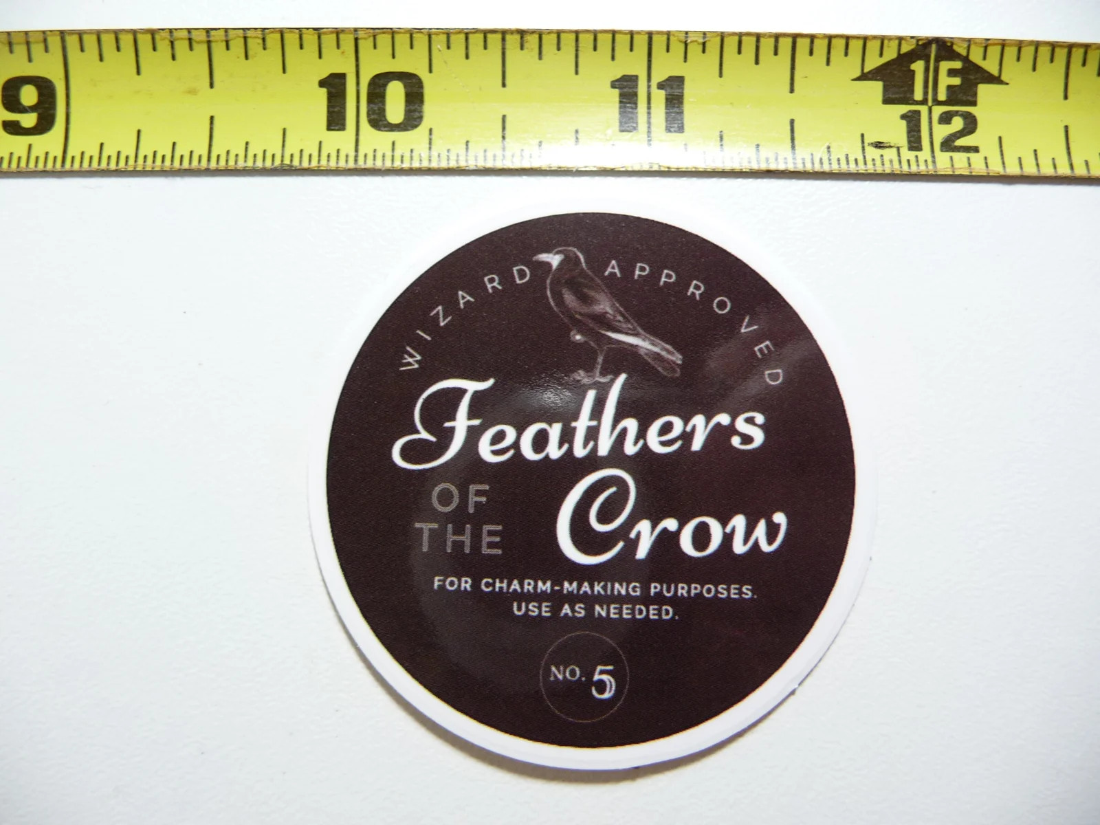 FEATHERS OF THE CROW SMALL STICKER DECAL WITCHCRAFT POTION SPELL WITCH GOTH