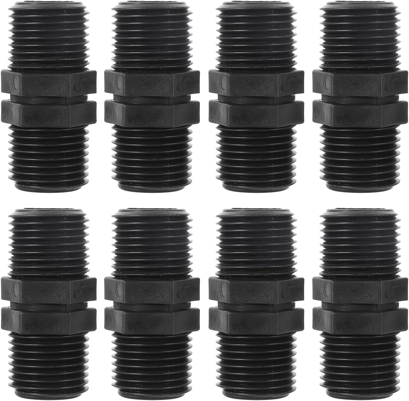 10 Pcs Head Pipe Riser 1/2 Inch MPT Double Male Pipes Thread Head Pipe Riser …