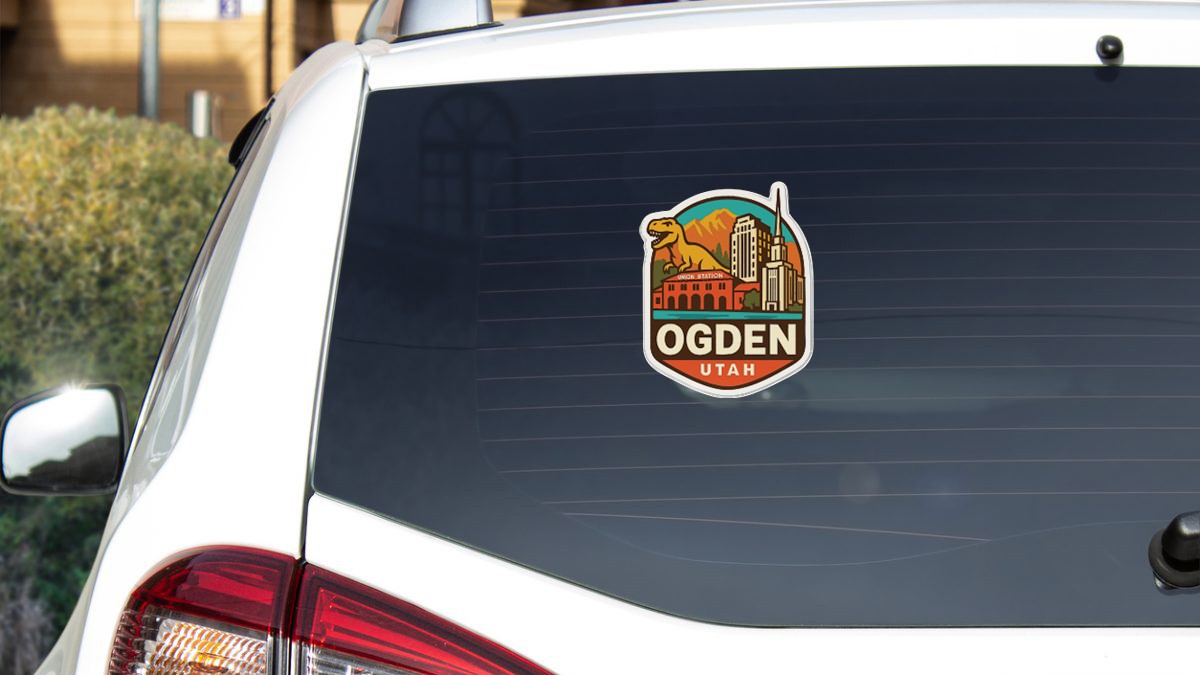 Ogden Utah Sticker Decal Vinyl Die-Cut City Skyline Landmark Design