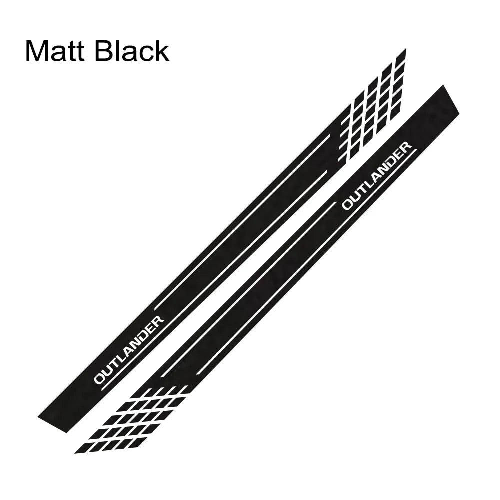Aftermarket Door Side Skirt Stripe Decal for Mitsubishi Outlander | 2-Piece Vin