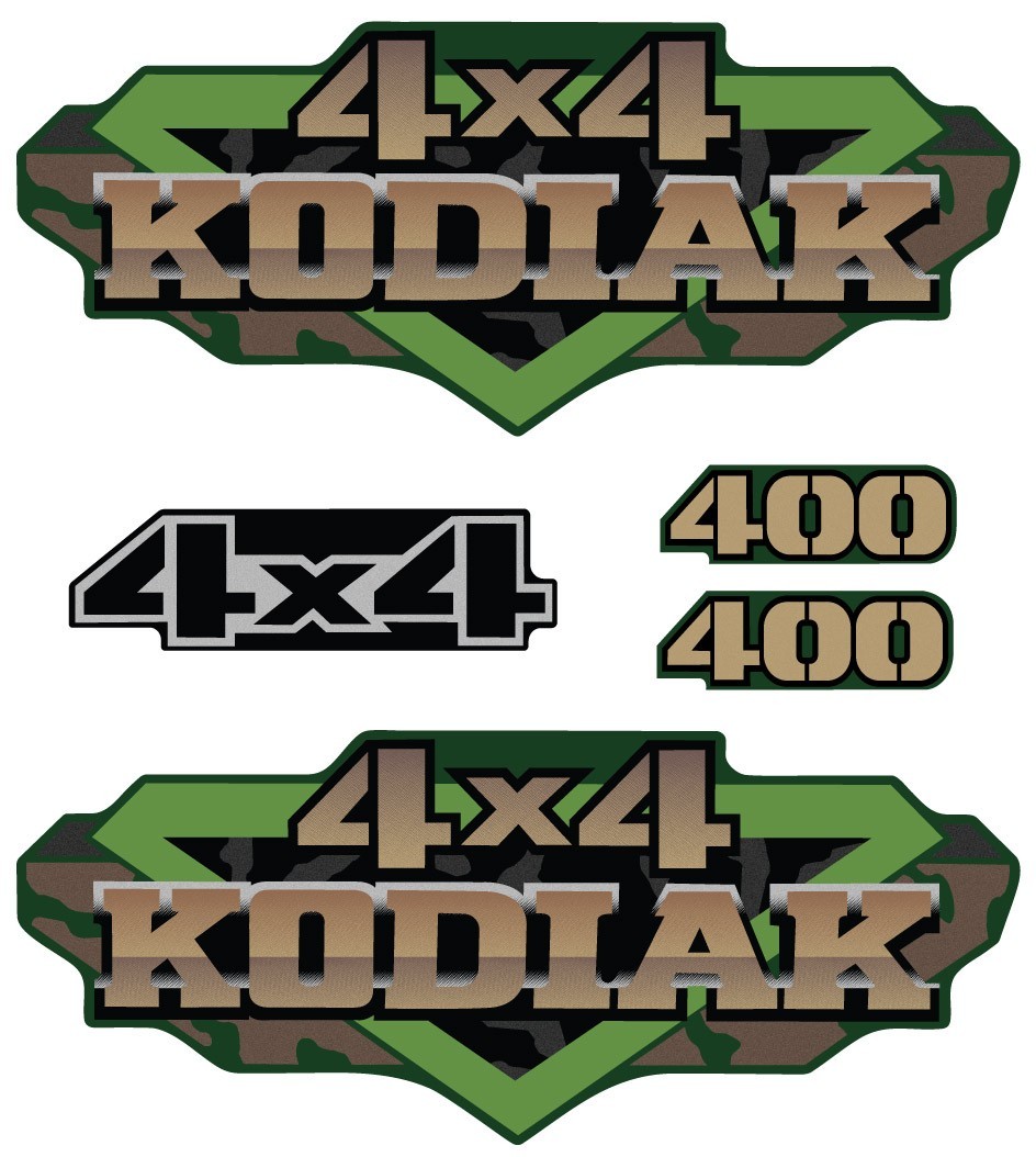 1999 Yamaha Kodiak 400 OEM Decal Graphics Sticker Kit