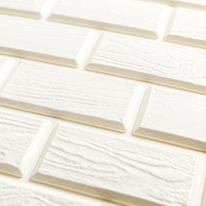 10PCS Self-Adhesive Foam Wall Sticker Panel Waterproof Tile Wallpaper Room Decor