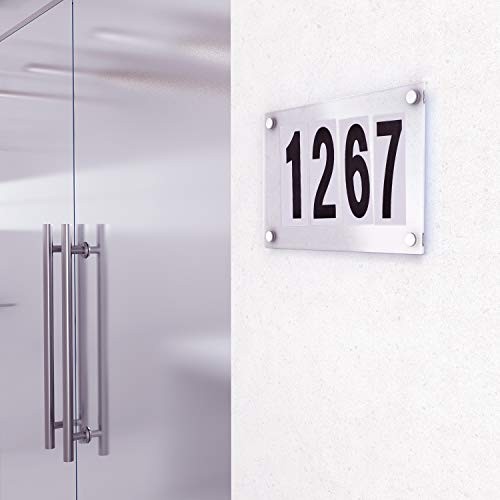 Elegant 240pcs Minimalist Mailbox Number Decals – Easy Application 3 Inch Size