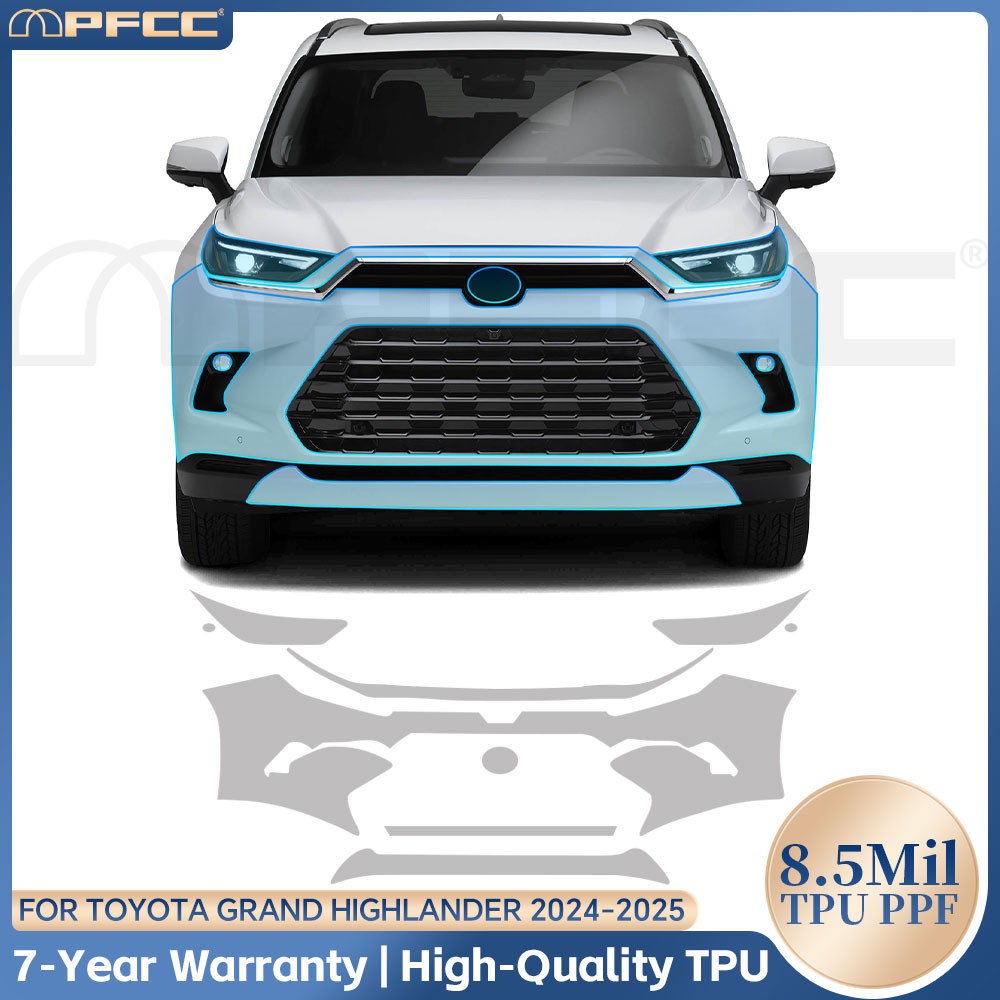 For Toyota Grand Highlander 2024-UP Full Car Precut Paint Protection Film PPF