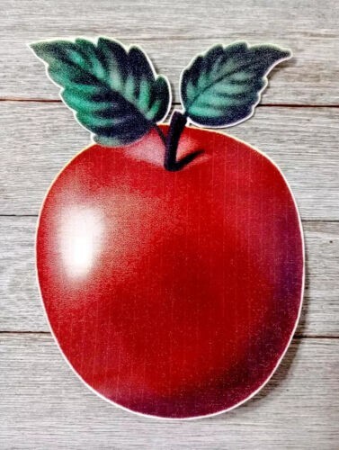country apple fruit wall safe sticker kitchen leaf 6 inch
