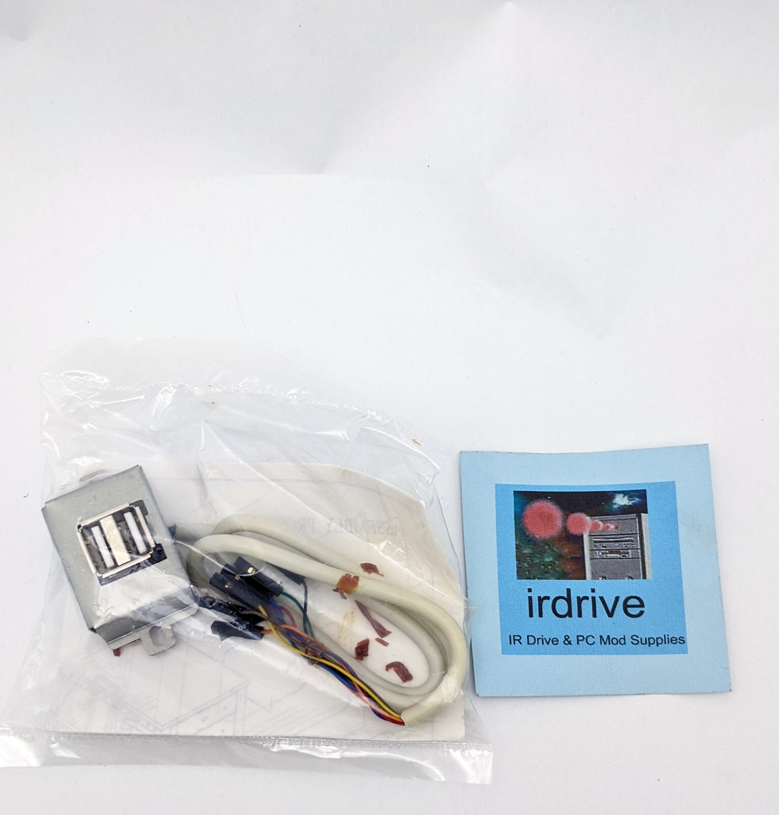 NEW PC Case Front Panel Dual USB Port w/ Individually-pin Connector Cable,Screws