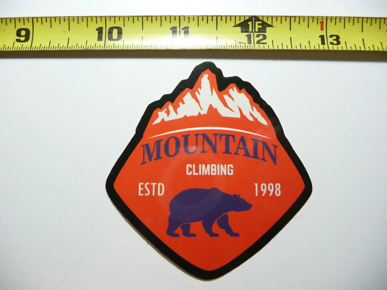 MOUNTAIN CLIMBING BEAR SMALL STICKER DECAL CAMPING S HIKING NATURE ADVENTURE