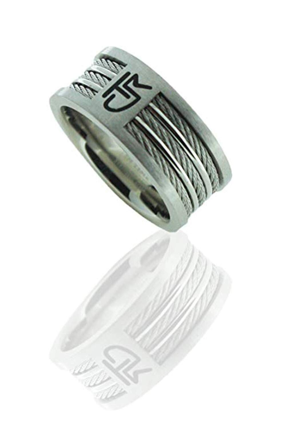 J121 Sizes 13 Triple Cable Stainless Steel Ring Mormon One Moment In Time LDS CT