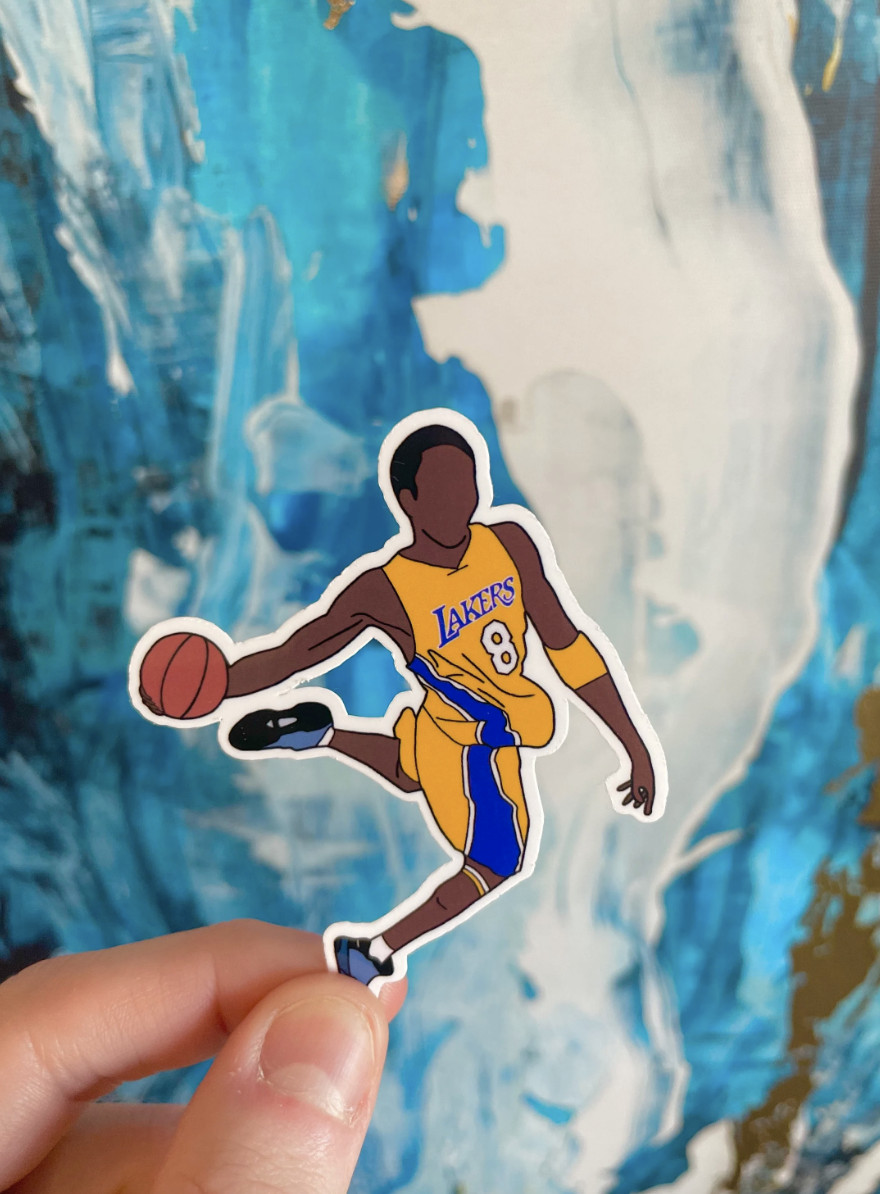 Kobe Bryant Sticker I Gloss or Holographic Laminate l Waterproof Decal