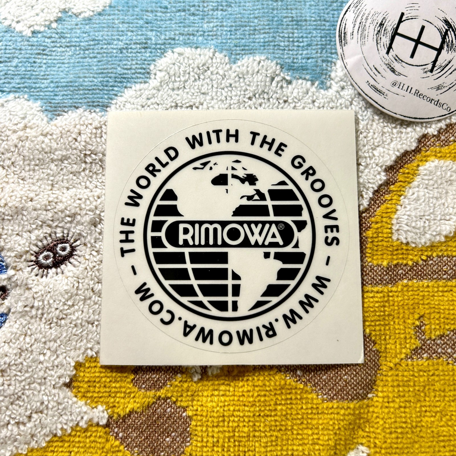 RIMOWA Official Luggage Sticker Decal The World Vintage Style Black 3"