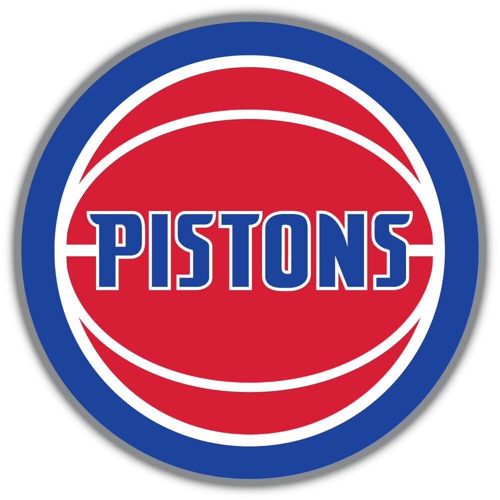 Detroit Pistons NBA Basketball Sport Logo Car Bumper Sticker Decal "SIZES"